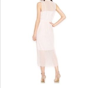 Sleeveless Crew Neck Gingham Maxi Dress